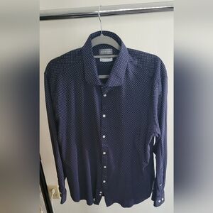 Michael Kors Mens Slim Fit Dress Shirt 34/35 - 18.5 neck